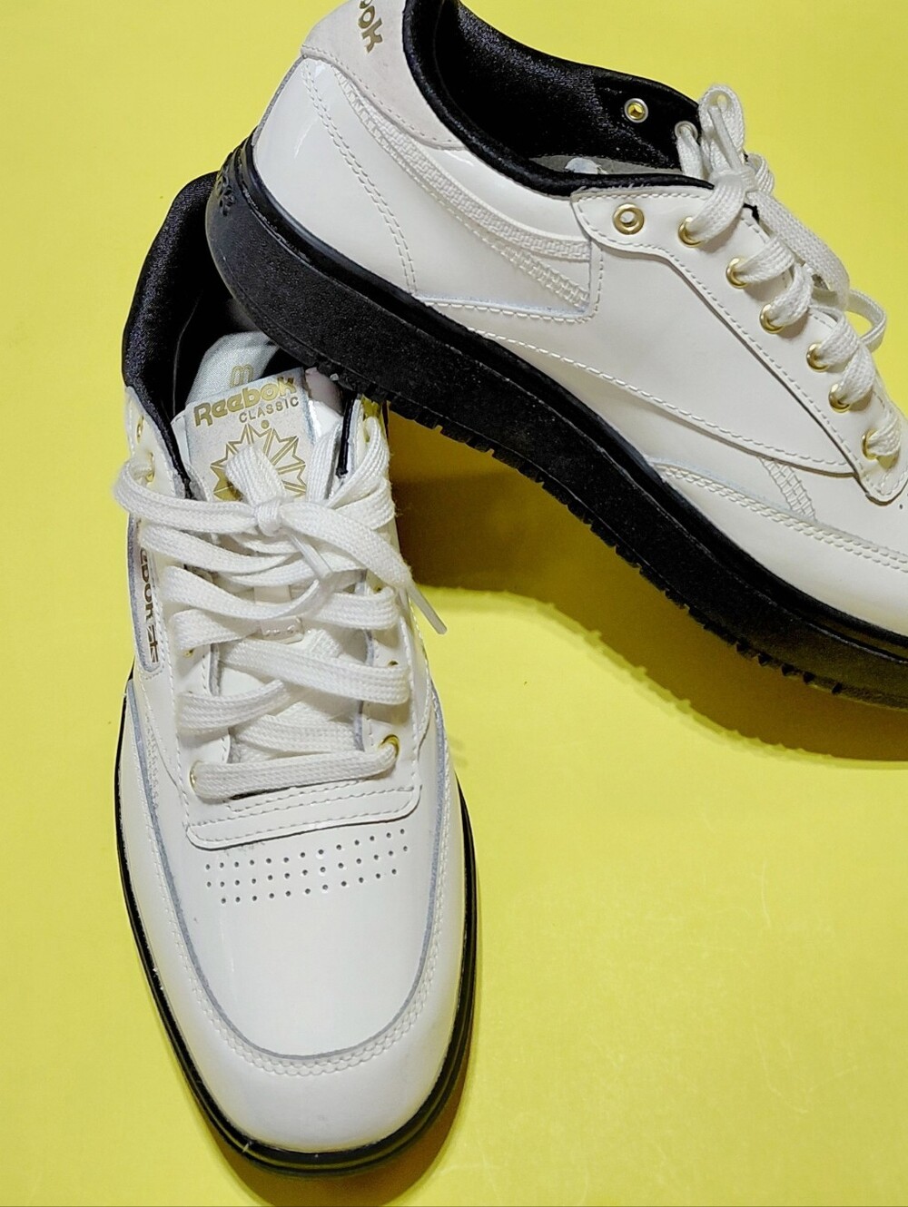 REEBOK CLASSIC x CARDI B CLUB C Double Women's White Sneakers Size 9